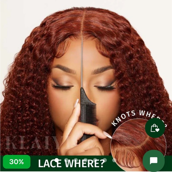 Reddish brown lace front wig - Picture 5 of 6